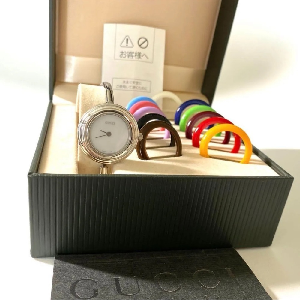 GUCCI Silver Watch Bracelet RARE Vintage - Picture 7 of 7
